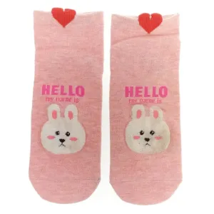 Ružové ponožky HELLO