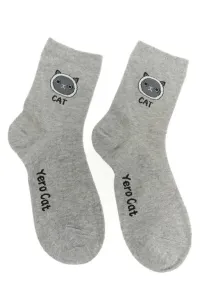 Sivé ponožky YERO CAT