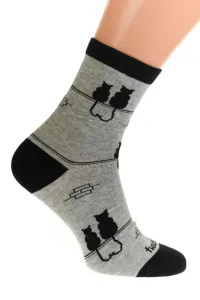 Sivo-čierne ponožky FUSA