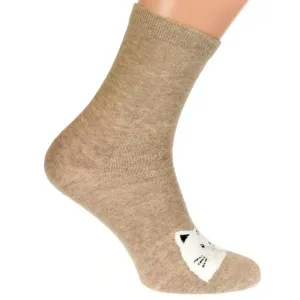 Svetlo-hnedé ponožky LING #1795644