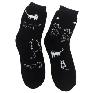 Termo čierne ponožky CATS