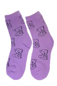 Thermo fialové ponožky TEDY