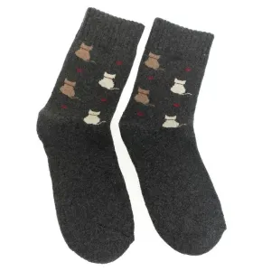 Tmavosivé ponožky CATTY