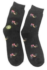 Tmavosivé ponožky GINY