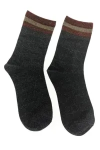 Tmavosivé ponožky TINA