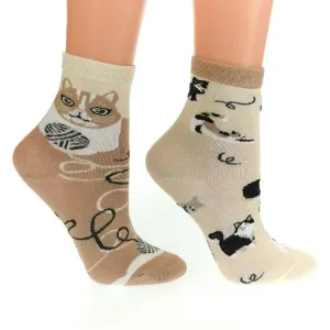 Béžové ponožky DUO