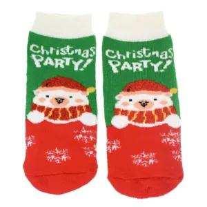 Detské zeleno-červené ponožky CHRISTMAS PARTY