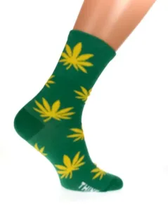 Pánske zelené ponožky DENY #1790582