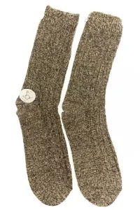 Vlnené hnedé ponožky HANS 2