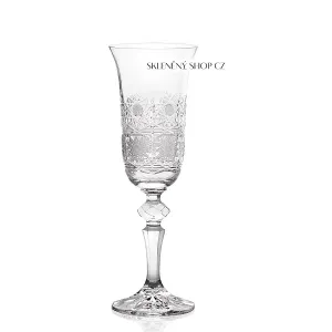 Aurum Crystal Brúsené poháre na sekt LAURA 150 ml, 6 ks