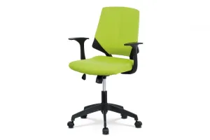 AUTRONIC KA-R204 GRN kancelárska stolička, zelená látka, čierne plastové područky