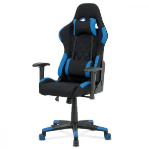 AUTRONIC KA-V606 BLUE kancelárska stolička, modrá látka, hojdací mech, kríž plast