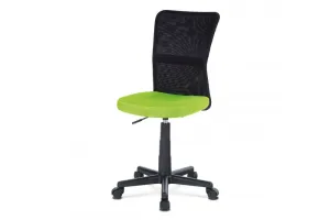 AUTRONIC KA-2325 GRN kancelárska stolička, zelená mesh, plastový kríž, sieťovina čierna