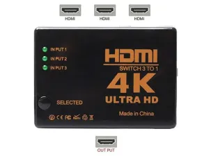 Přepínač 3x HDMI - 1x HDMI HADEX UH-301 #3749708