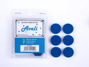 Set magnetov AVELI, modrá farba