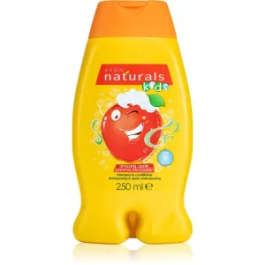 Avon Naturals Kids Amazing Apple šampón a kondicionér 2 v1 pre deti s vôňou Amazing Apple 250 ml