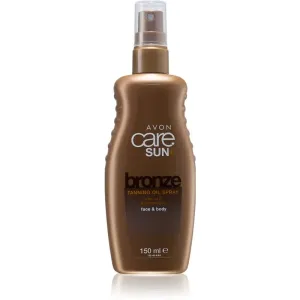 Avon Care Sun + Bronze olej v spreji na opaľovanie na telo a tvár 150 ml