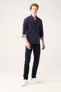 Avva Men's Navy Blue Wear Washable Flexible Slim Fit Slim Fit Jeans #9121291