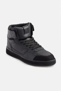 Avva Men's Black High Ankle Flexible Sole Sneaker Shoes