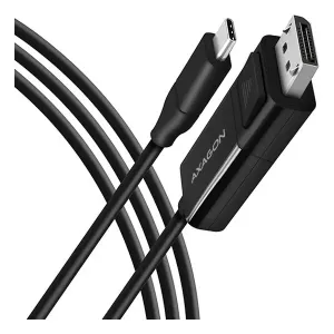 Axagon RVC-DPC, redukcia / kábel USB-C -> DisplayPort 1.8 m, 4K/60 Hz