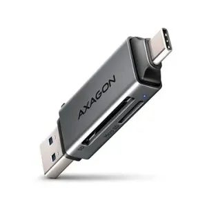 AXAGON CRE-DAC MINI card reader SD/microSD, UHS-I, SUPERSPEED USB-A + USB-C