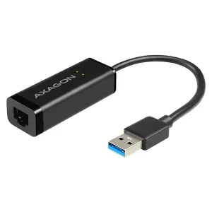 Axagon AXAGON ADE-SR, USB-A 3.2 Gen 1 - Gigabit Ethernet sieťová karta, auto inštal, čierna