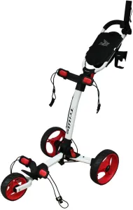 Axglo TriLite White/Red Manuálny golfový vozík