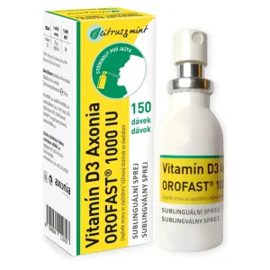 Vitamín D3 Axonia OROFAST 1000 IU sublingválny sprej 150 dávok 1x30 ml