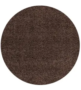 Ayyildiz koberce Kusový koberec Life Shaggy 1500 brown kruh - 200x200 (priemer) kruh cm