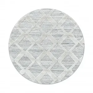 Kusový koberec Pisa 4703 Grey kruh Rozmery kobercov: 120x120 (priemer) kruh