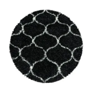 Ayyildiz koberce Kusový koberec Salsa Shaggy 3201 anthrazit kruh - 120x120 (priemer) kruh cm