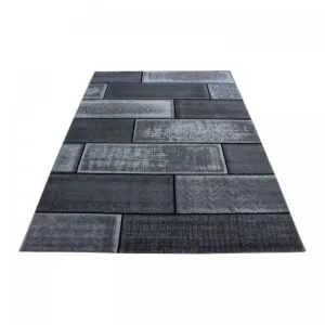 Kusový koberec Plus 8007 black Rozmery koberca: 80x150