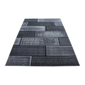 Kusový koberec Plus 8007 black Rozmery koberca: 80x300