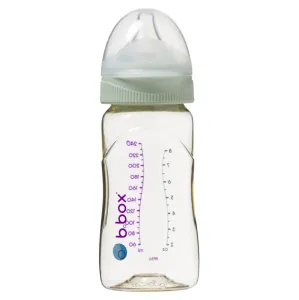 B.BOX Antikoliková dojčenská fľaša od narodenia zelená 240 ml