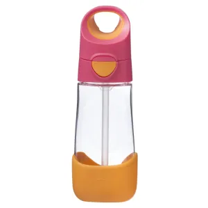 B.Box Fľaša na nápoj so slamkou 450 ml – ružová/oranžová #34517