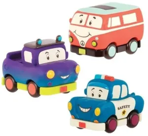 B-Toys Mini autíčka na zotrvačník Mini Wheeee-ls! Pick-up 3 ks