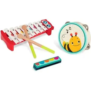 B-Toys Hudobné nástroje drevené Mini Melody Band