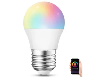 B.V. LED RGBW Stmievateľná žiarovka G45 E27/4W/230V 2700-6500K Wi-Fi -