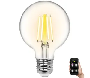 B.V. LED Stmievateľná žiarovka FILAMENT G80 E27/6W/230V 2700-6500K Wi-Fi -
