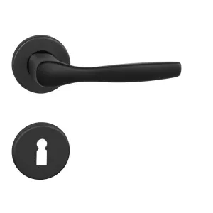Kľučka na dvere BA - LUXOR - R CIM - čierna matná (N) | MP-KOVANIA.sk #4125202
