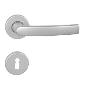 Kľučka na dvere BA - MIRA - R STM - strieborná matná (F1) | MP-KOVANIA.sk #4124743