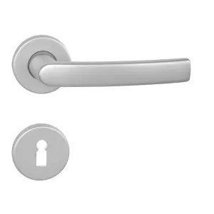 Kľučka na dvere BA - MIRA - R STM - strieborná matná (F1) | MP-KOVANIA.sk #4124744