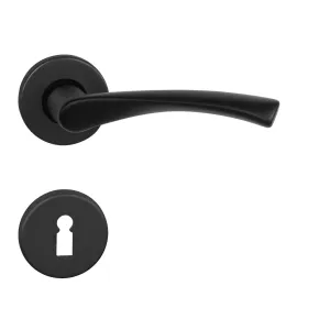 Kľučka na dvere BA - TORNADO - R CIM - čierna matná (N) | MP-KOVANIA.sk #4124933