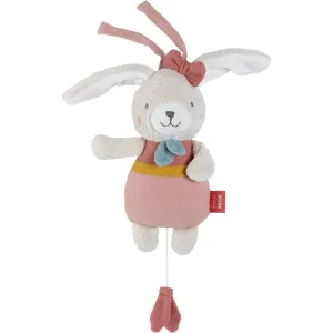 BABY FEHN fehnNATUR Musical Rabbit kontrastná závesná hračka s melódiou 1 ks