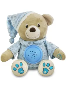BABY MIX - Plyšový zaspávačik medvedík s projektorom modrý #8614702