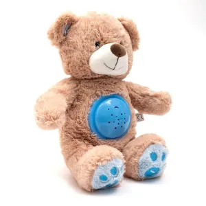 BABY MIX - Plyšový zaspávačik medvedík s projektorom modrý #3912809