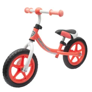 BABY MIX - Detské odrážadlo bicykel TWIST coral red