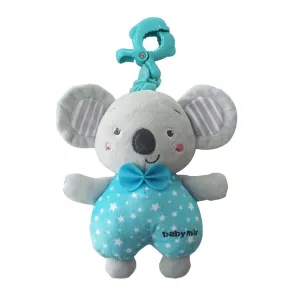 BABY MIX - Edukačná hrajúca plyšová hračka s klipom koala