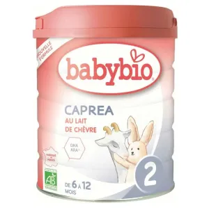 BabyBIO CAPREA 2 následné dojčenské bio kozie mlieko (od ukonč. 6. do 12 mesiacov) 1x800 g