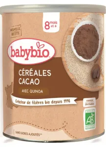BABYBIO Kaša nemliečna Bio rýžovo-quinoová s kakaom 220 g